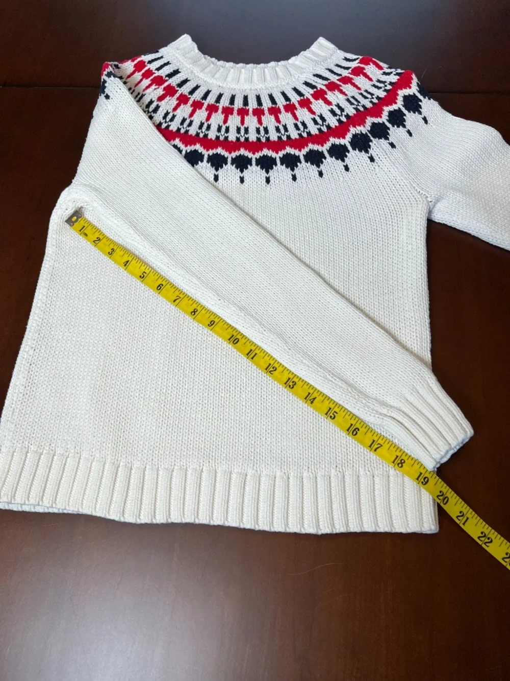 *FIRM PRICE* J. Crew Mercantile Fair Isle 100% Cotton Sweater